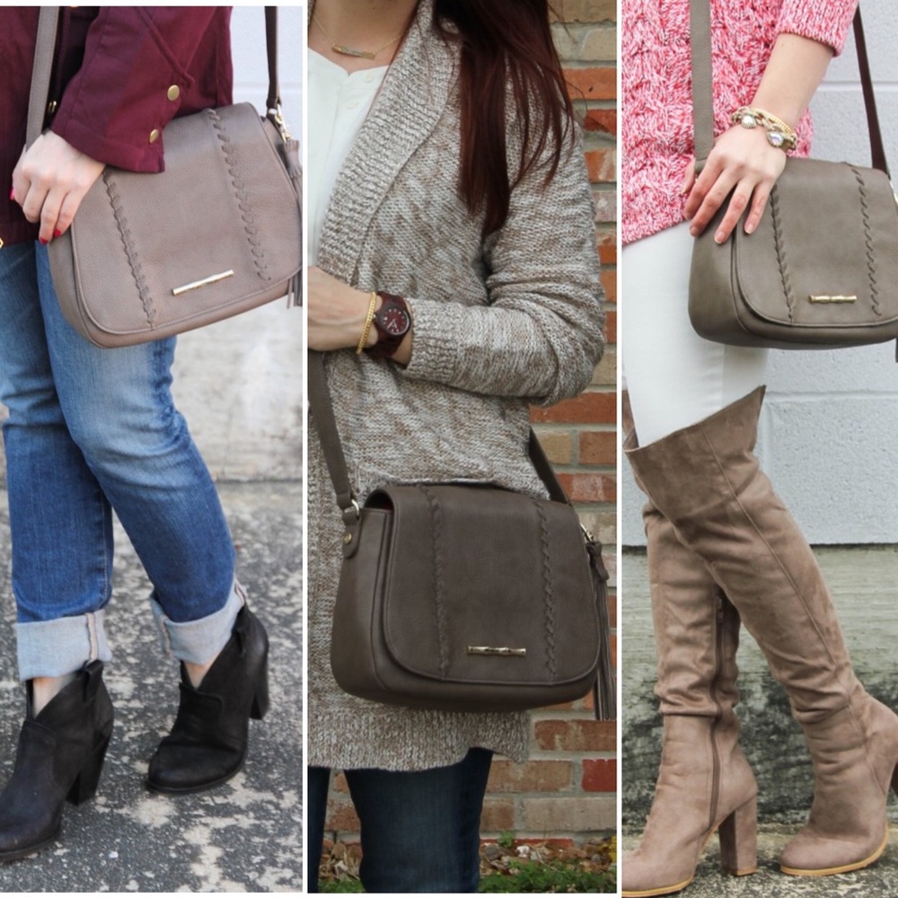 Elaine Turner Kassidy Pebble Leather Crossbody Bag